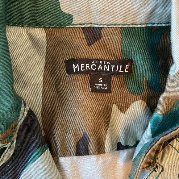 J. CREW MERCANTILE Womens Camouflage Long Sleeve Size S Button-Up Utility Shirt - Picture 3 of 8